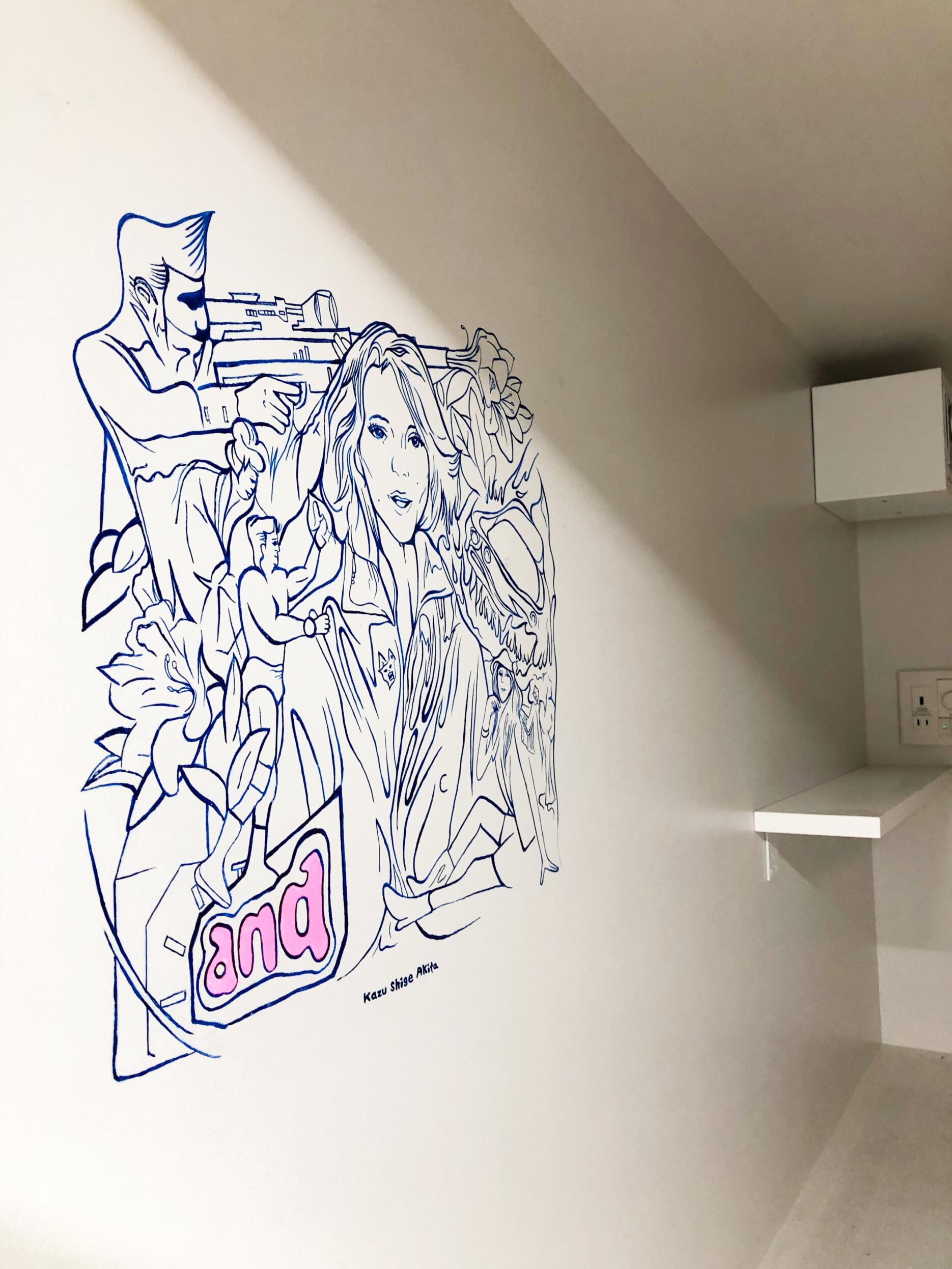 アートホテル【ブエナアルテホステル】の壁画