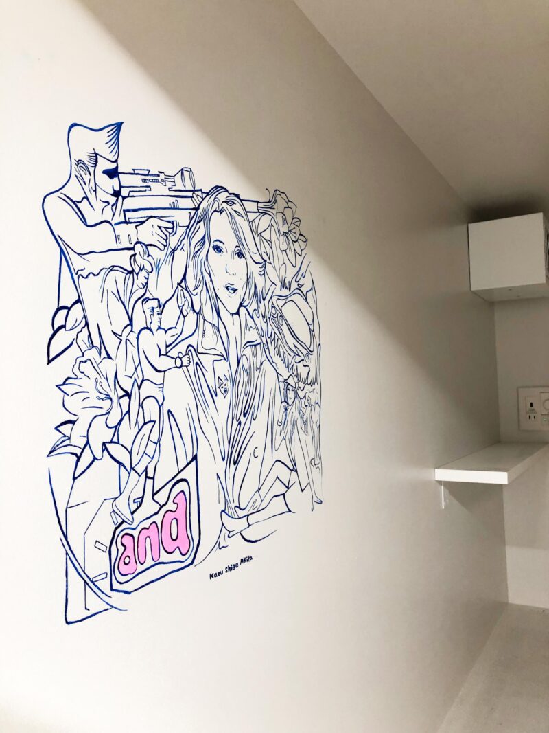 アートホテル【ブエナアルテホステル】の壁画