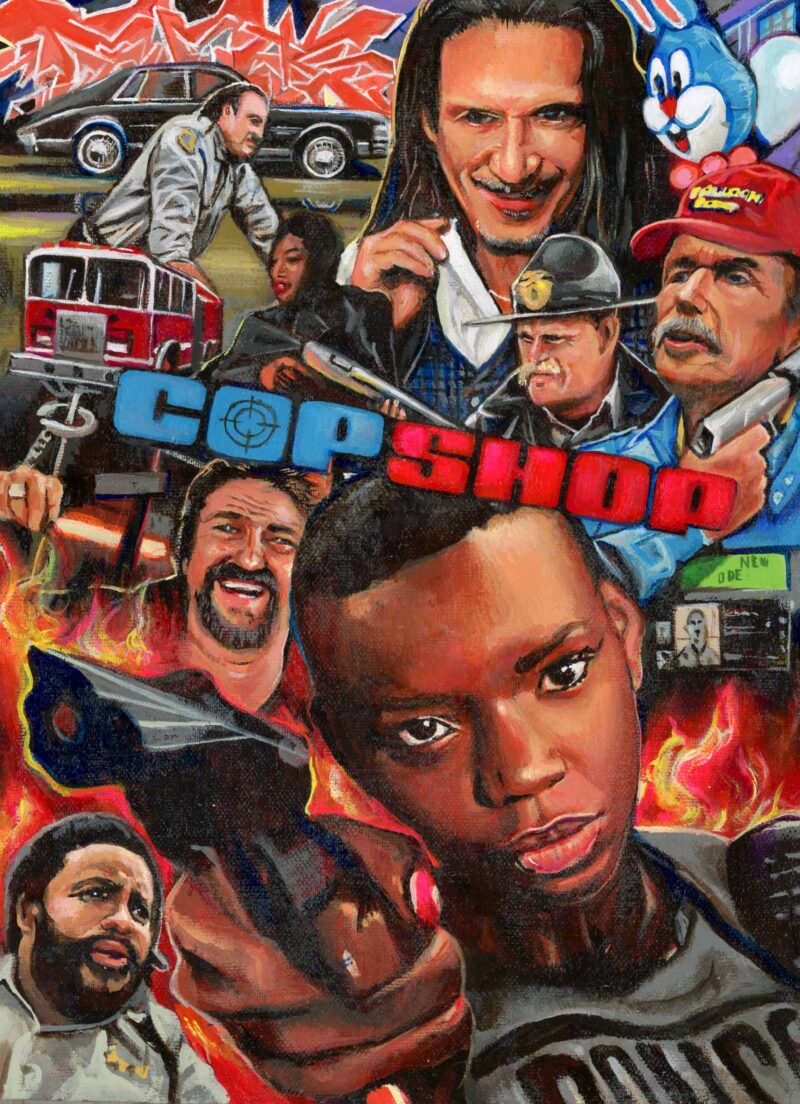 Copshop (acrylic on canvas)